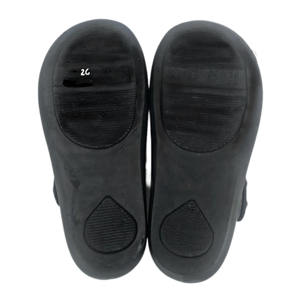 Ifans Toddler Black Rubber Mary Janes Size 8
